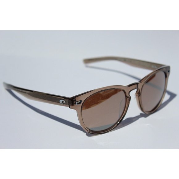 COSTA DEL MAR Del Mar POLARIZED Shiny Taupe Crystal/Copper Silver Mirror 580G main image 6